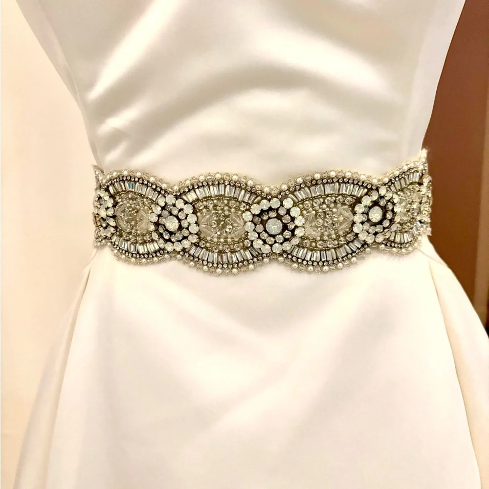 100% Genuine Swarovski Crystal Bridal Belt